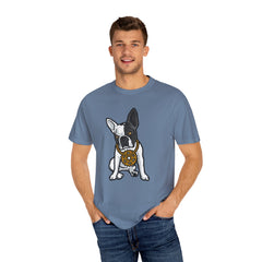 Cartoon French Bulldog with Gear Necklace Cool Dog T-Shirt