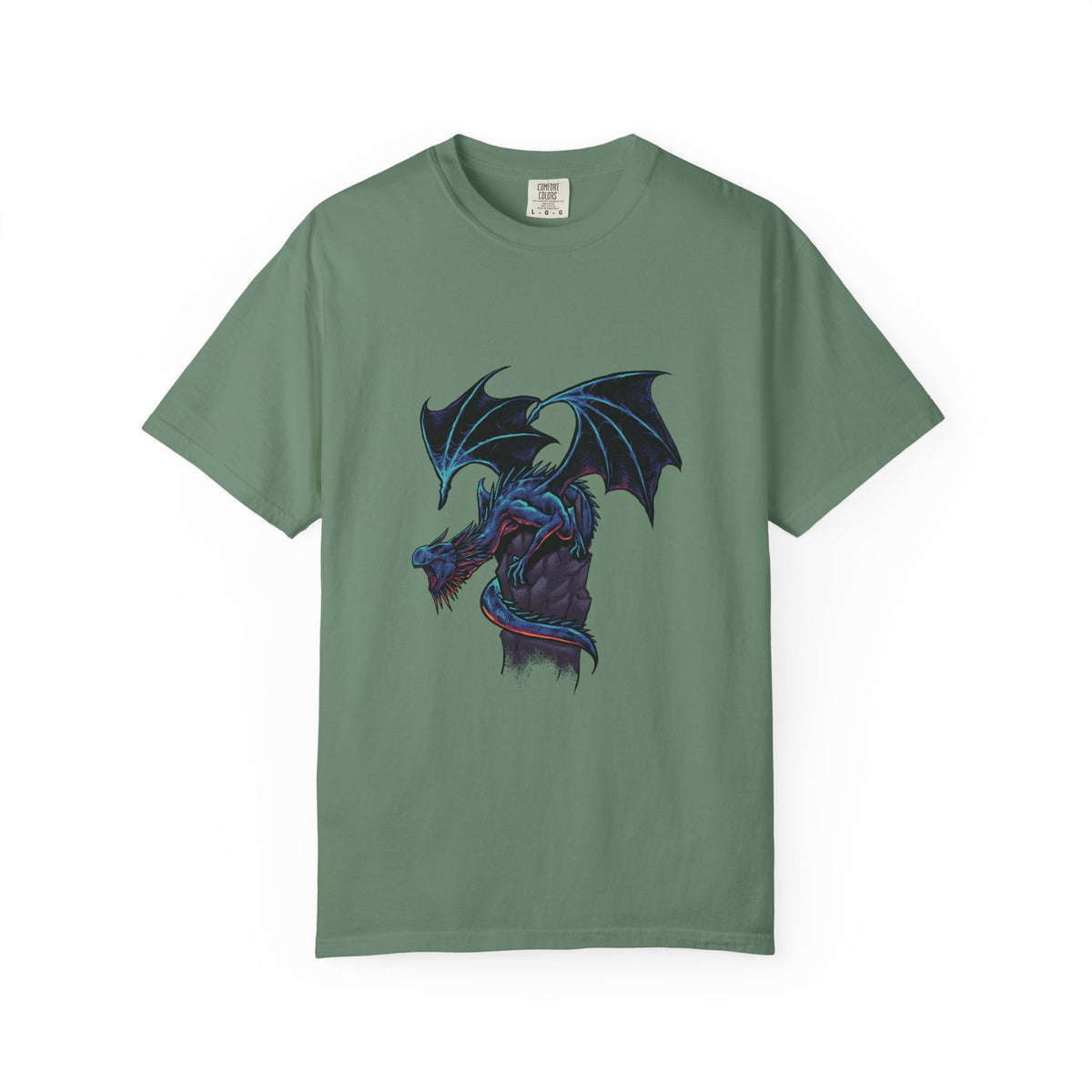 Fierce Dragon Roaring Illustration Graphic Design T-Shirt