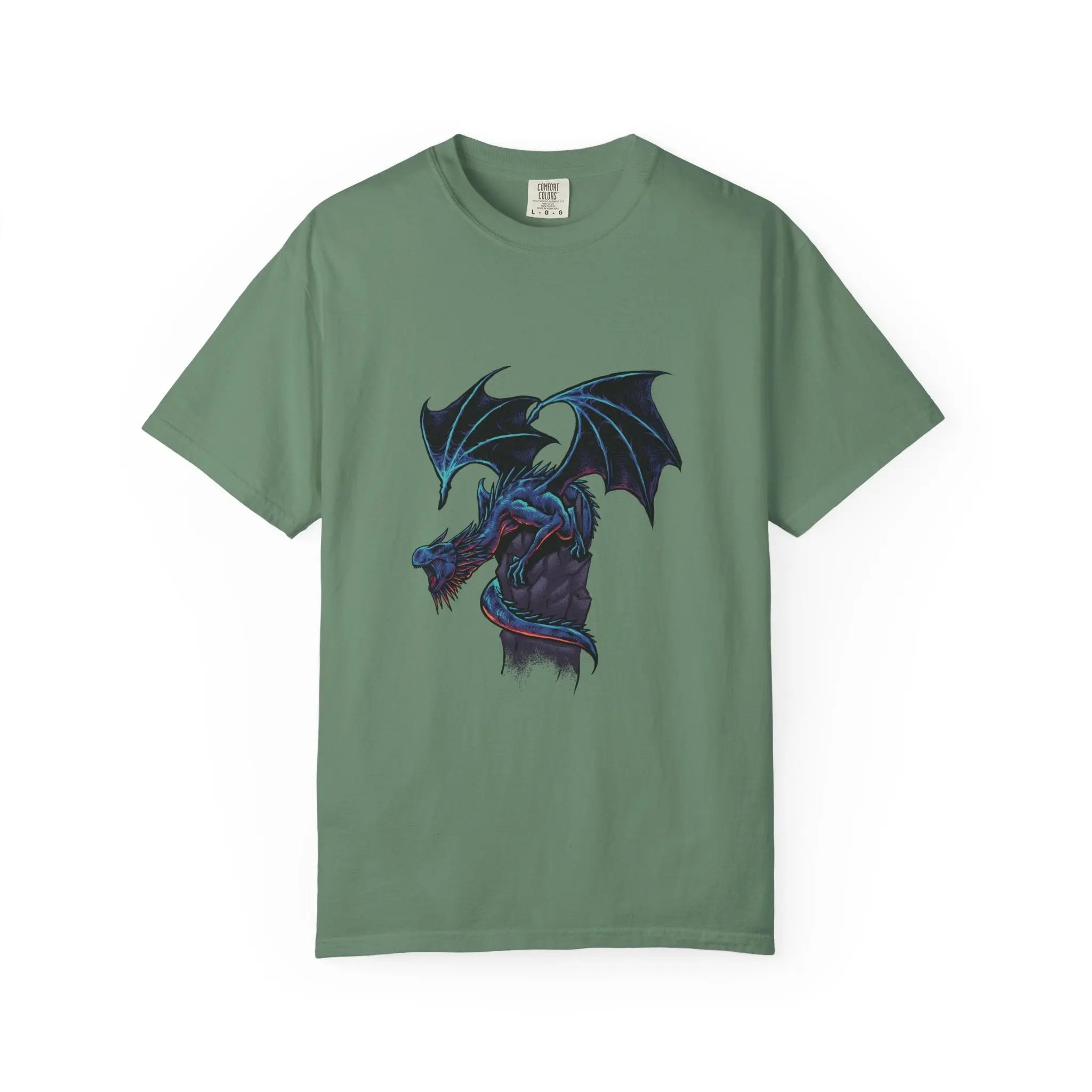 Fierce Dragon Roaring Illustration Graphic Design T-Shirt - Sinful Threads