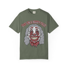 Trippy Clown Shirt - Put On Happy Face Psychedelic Tee Fun