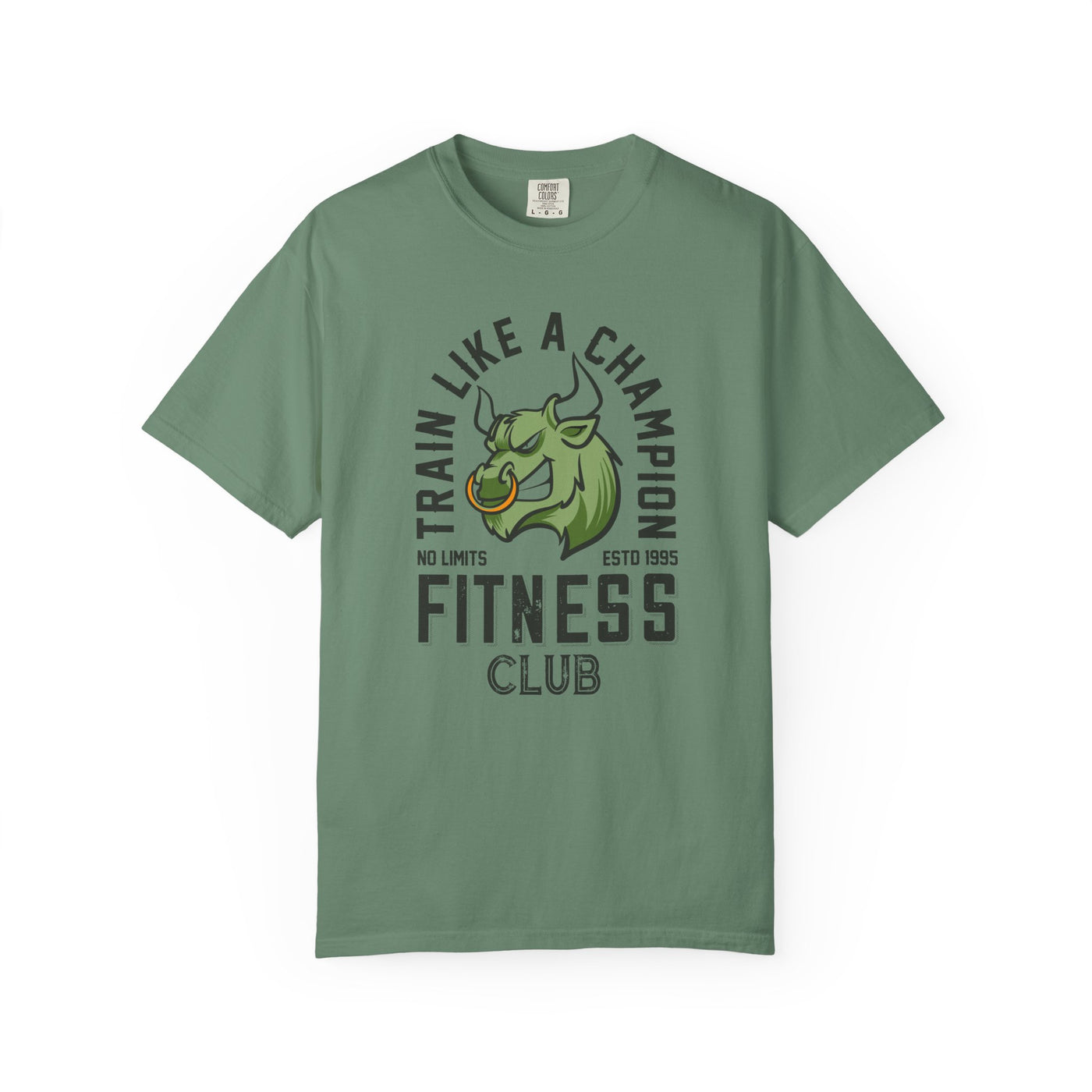 Train Like A Champion Vintage Bull T Shirt - Retro Gym Tee - Sinful Threads