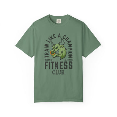 Train Like A Champion Vintage Bull T Shirt - Retro Gym Tee - Sinful Threads