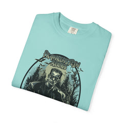 Frankenstein Rocks Halloween Graphic Novelty Design T-Shirt