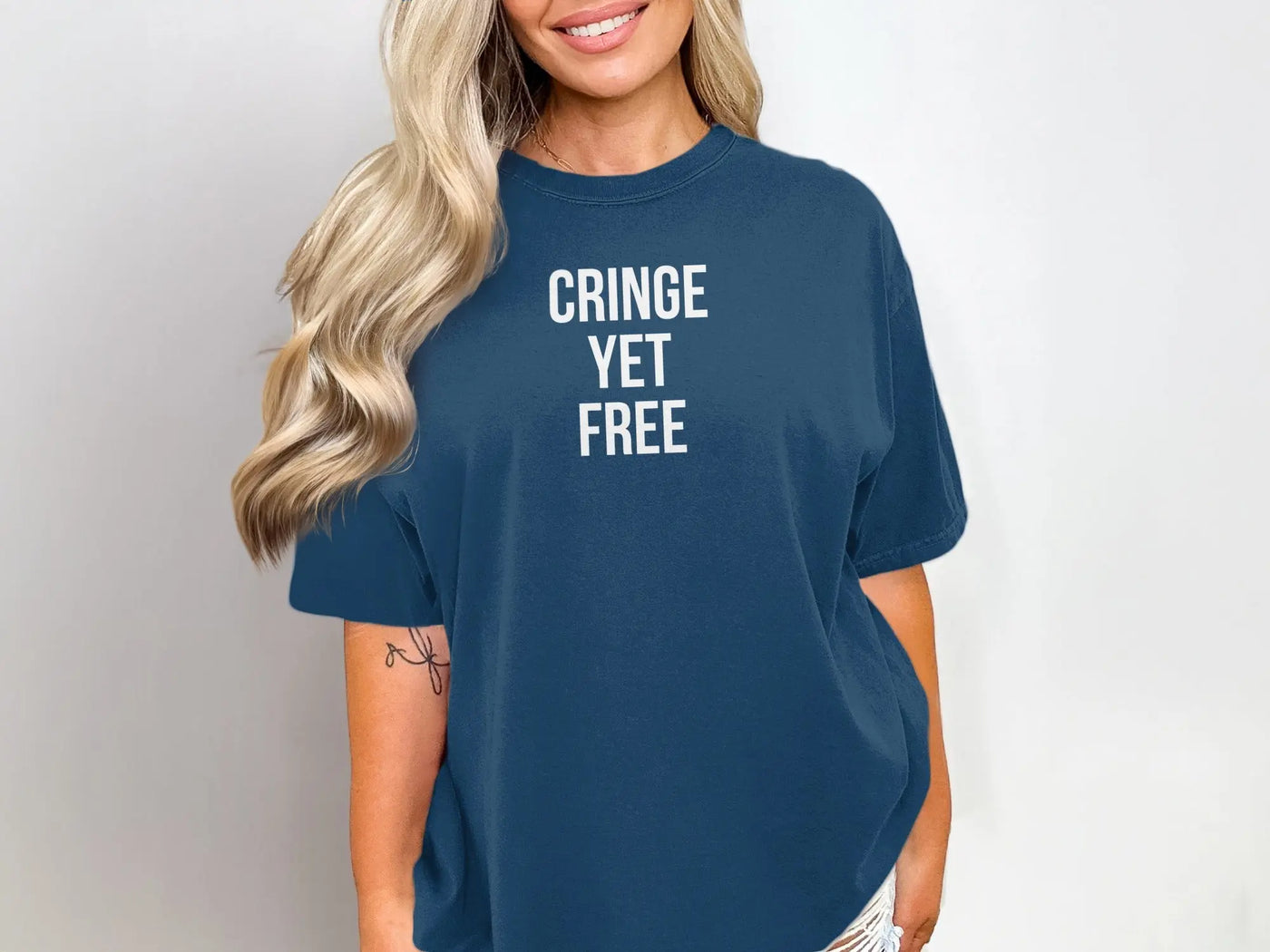 Cringe Yet Free Graphic Printed Comfortable T-Shirt product