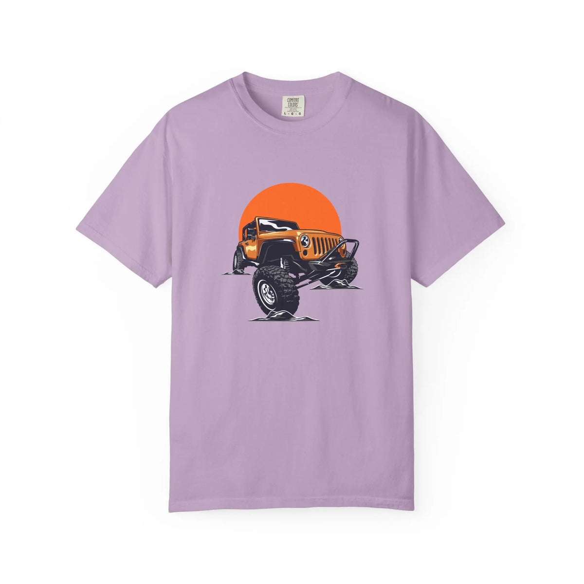 Adventurous Off Road Car Sunset Graphic Design T-Shirt - Sinful Threads