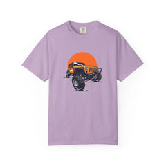 Adventurous Off Road Car Sunset Graphic Design T-Shirt - Sinful Threads