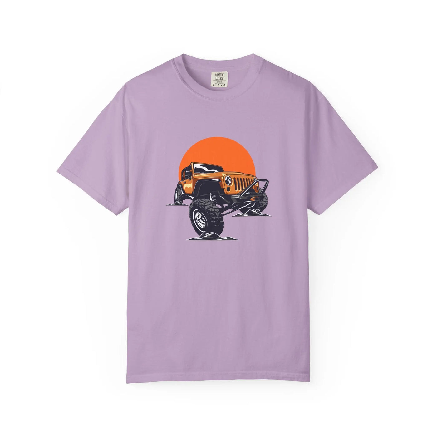 Adventurous Off Road Car Sunset Graphic Design T-Shirt - Sinful Threads