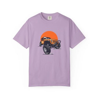 Adventurous Off Road Car Sunset Graphic Design T-Shirt - Sinful Threads