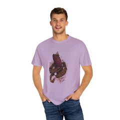 Pray Hard Hands Illustration Graphic Design Art T-Shirt - Sinful Threads