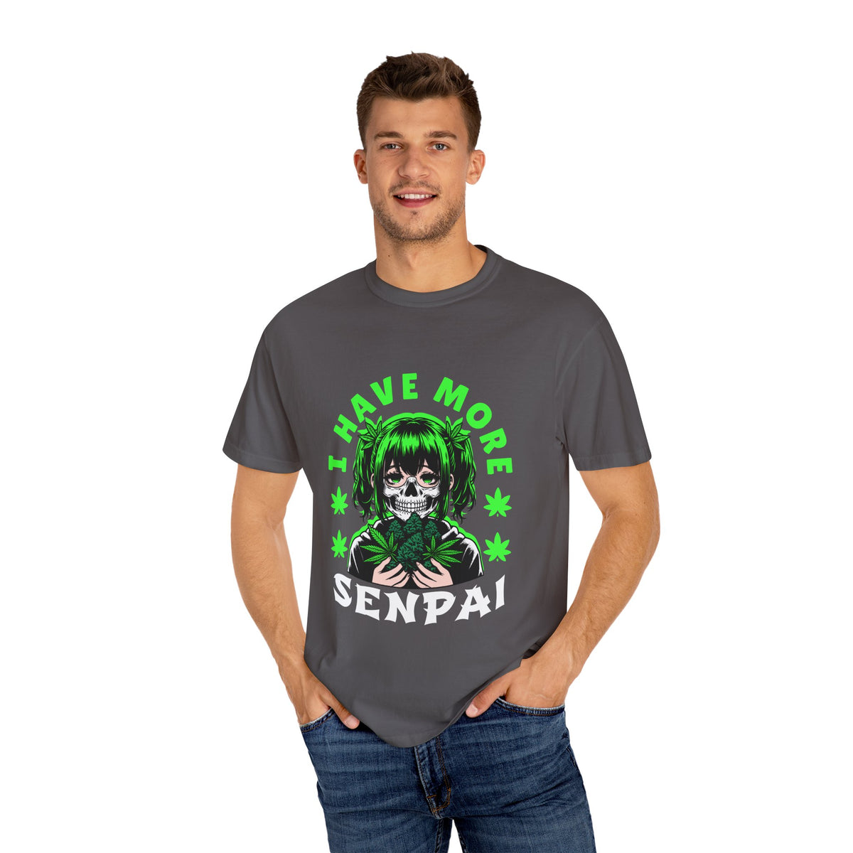 Anime Stoner Tee - 420 Cannabis Graphic - Funny Gift