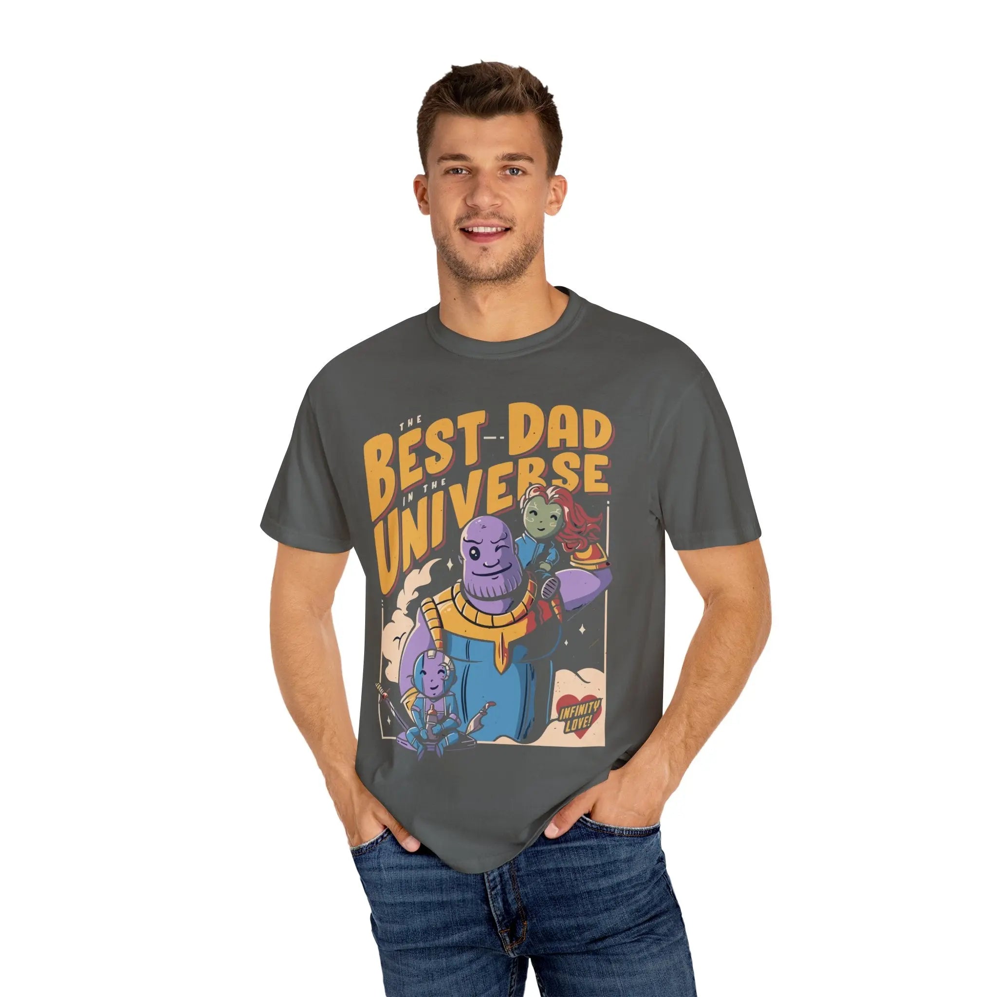 Galaxy Dad Tee - Superhero Dad Hero Father Space Dad Shirt - Sinful Threads