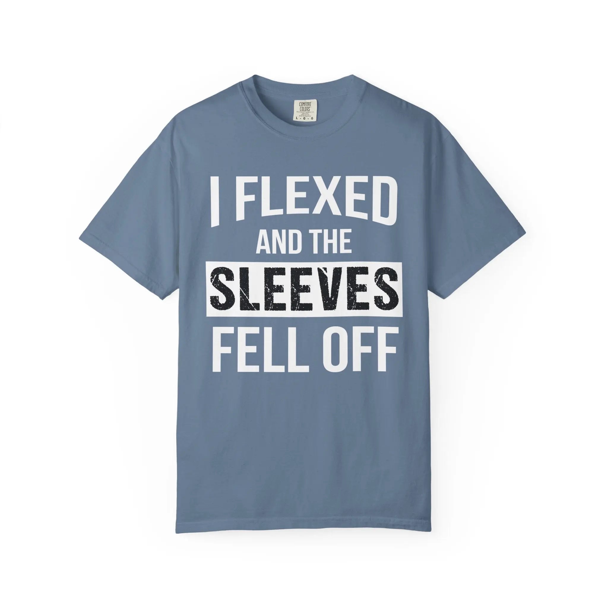 I Flexed Sleeves Statement T-Shirt - Premium Gym Humor Tee Printify