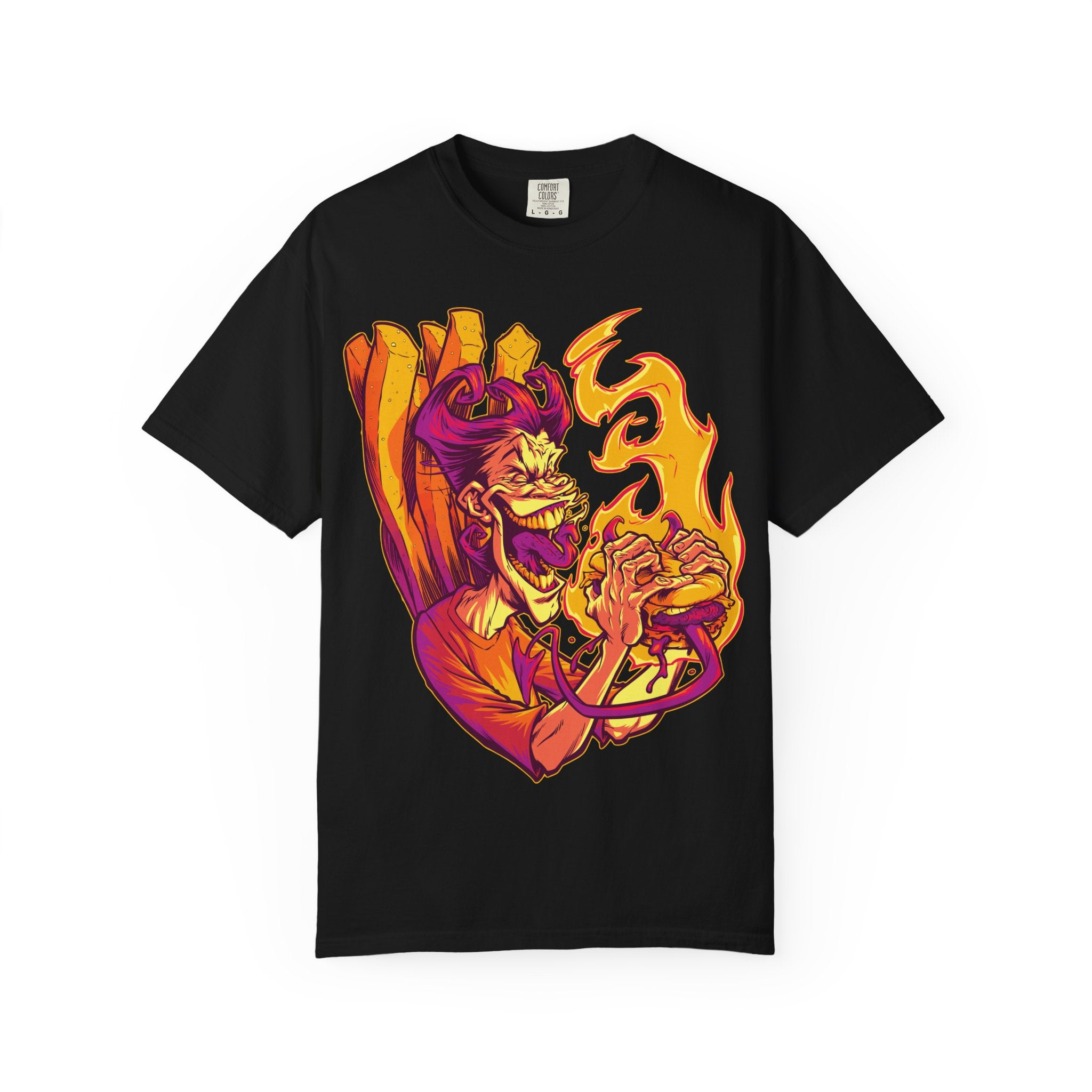 Demon Streetwear Shirt - Dark Urban Tee for Horror Fans - Sinful Threads