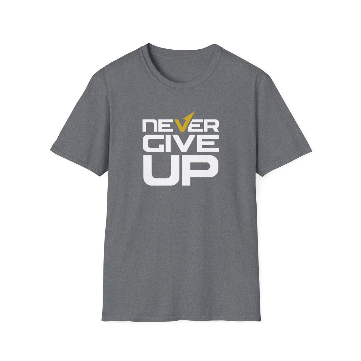 Never Give Up Motivational Graphic Tee - Inspiring Persistence