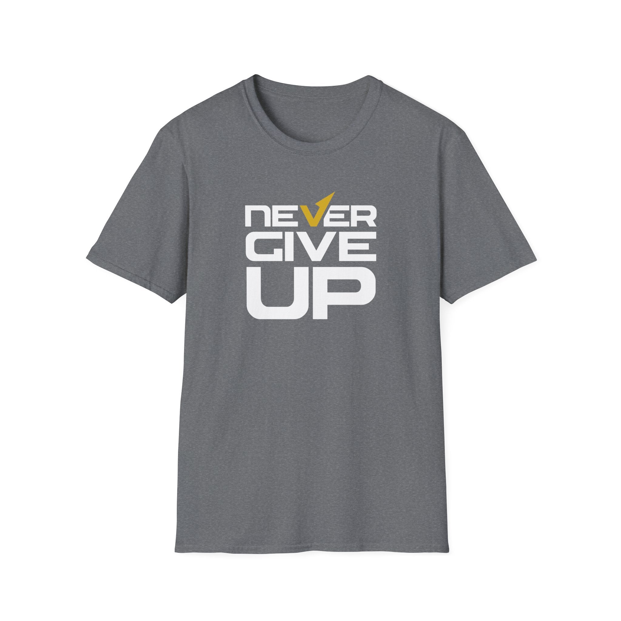 Never Give Up Motivational Graphic Tee - Inspiring Persistence - Sinful Threads