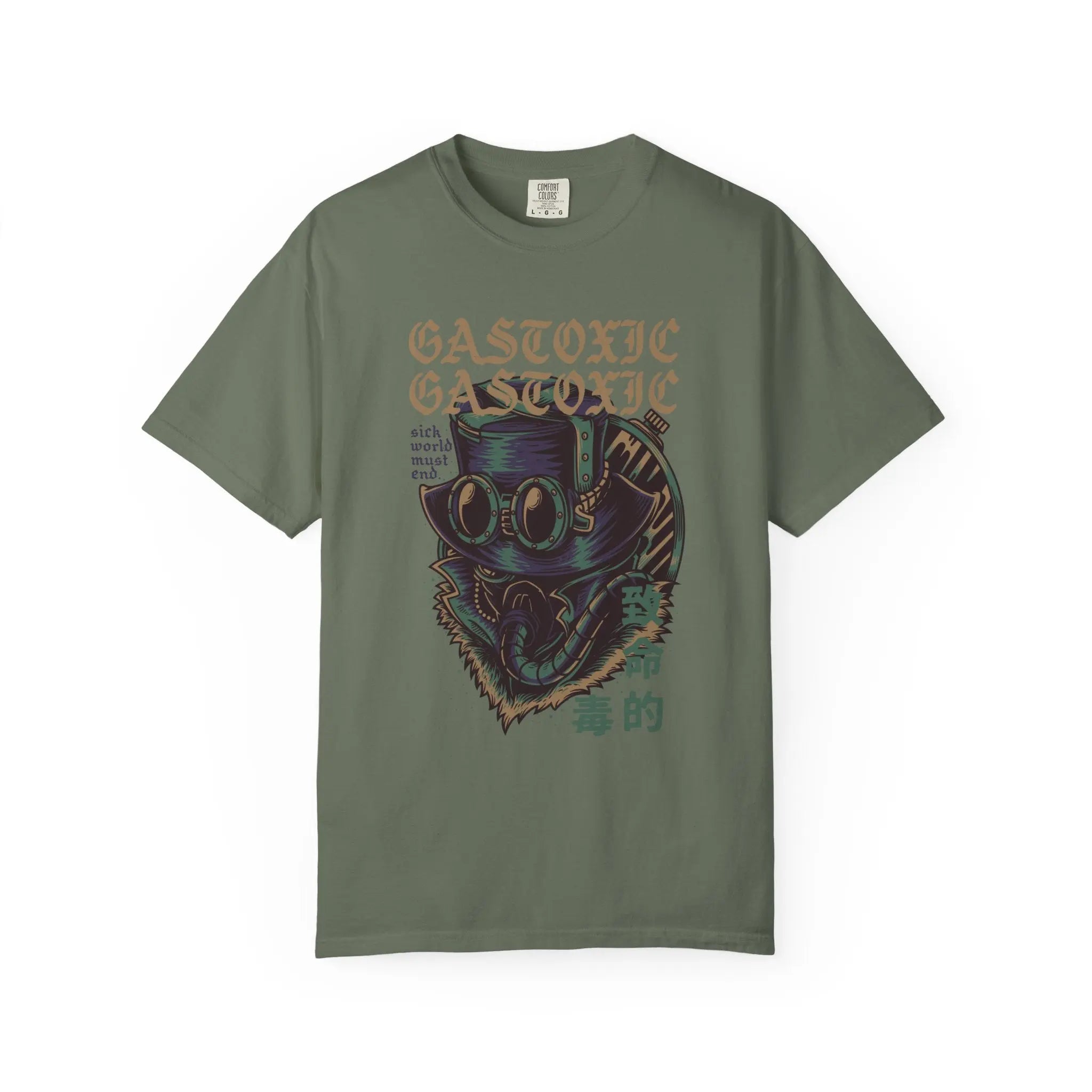 Gastoxic Steam Punk Character Design Graphic Printed T-Shirt - Sinful Threads