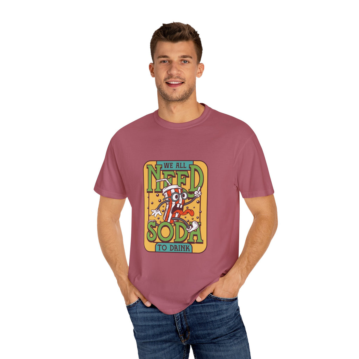 Funny Soda Shirt - Cartoon Soda Tee - Funny Beverage Top