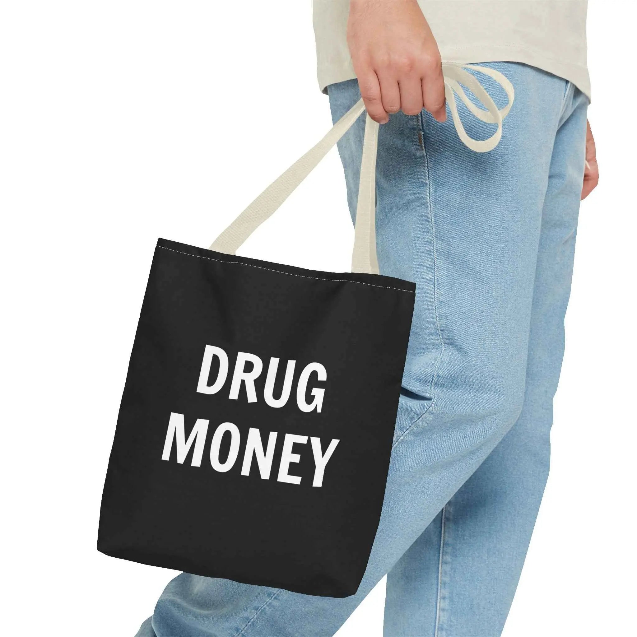 Funny Tote Bag – Bold “Drug Money” Heavy-Duty Shopper