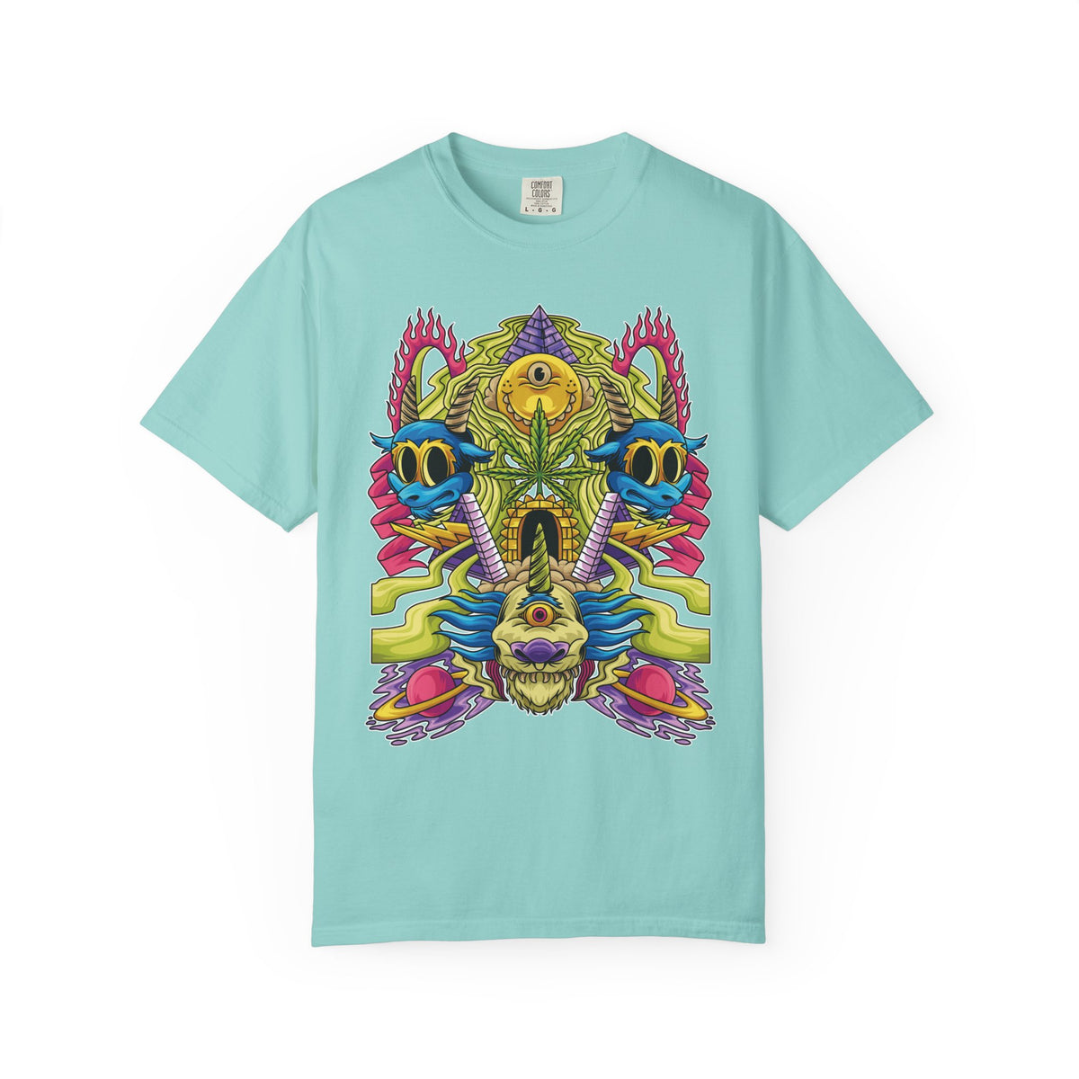 Trippy Monster Tee - Psychedelic Monster Tee - Weed Art Gift