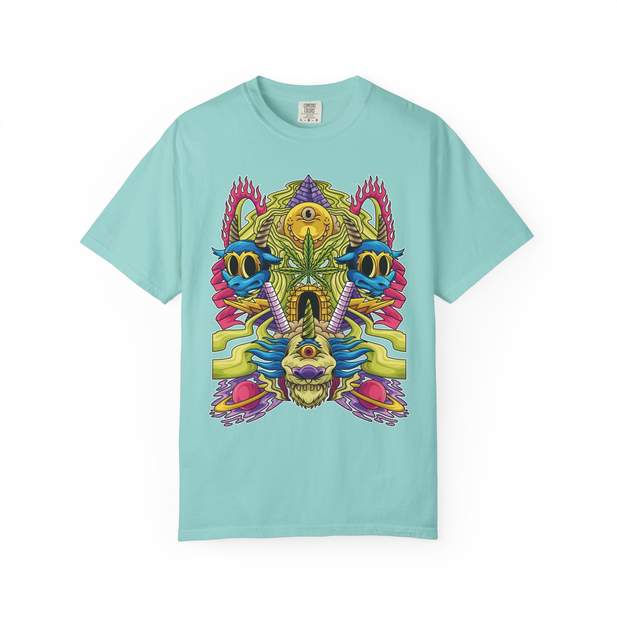 Trippy Monster Tee - Psychedelic Monster Tee - Weed Art Gift - Sinful Threads