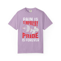 Pain is Temporary Pride Forever Gym Motivation Tee - Premium