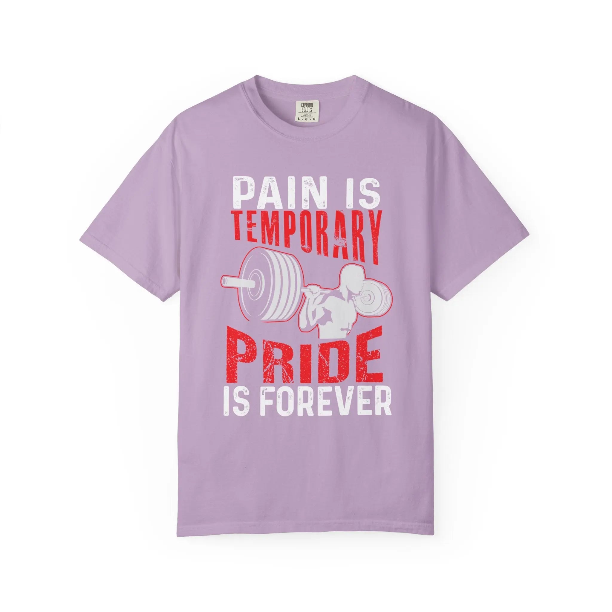 Motivational T-Shirt – Pain is Temporary Pride Forever Printify