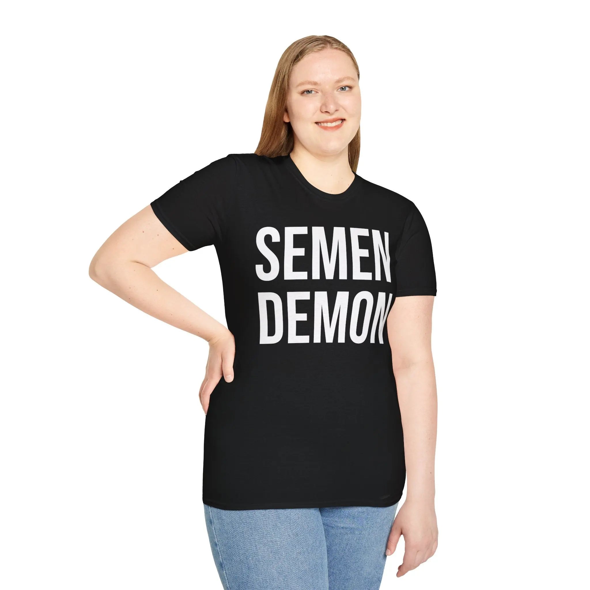 Semen Demon Tee - Adult Humor Graphic Tee Printify