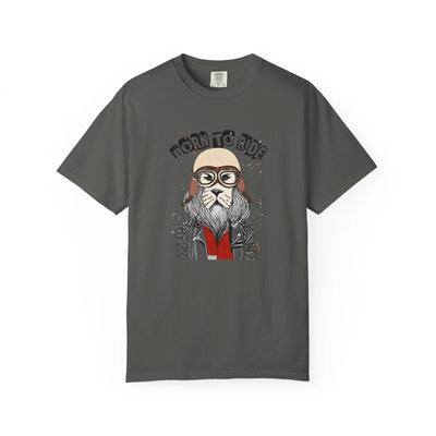 Born To Ride Dog Pilot Style Motorcycle Rider T-Shirt - Sinful Threads