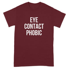Eye Contact Phobic Graphic Casual T-Shirt product type