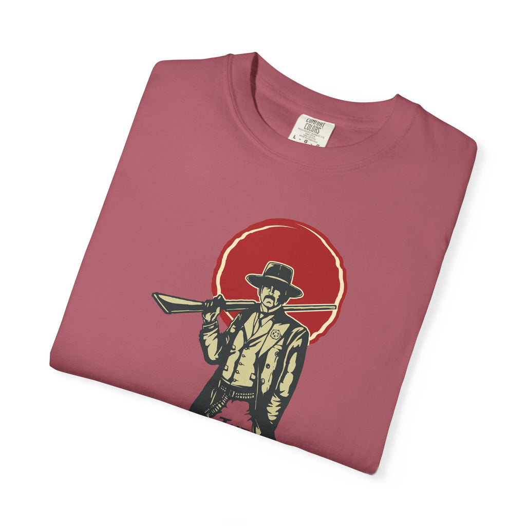Sheriff Graphic Tee Law Behind Suit - Western Unisex - Sinful Threads