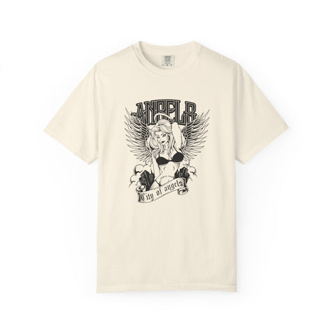 City of Angels Urban Angel Girl with Wings Graphic T-Shirt