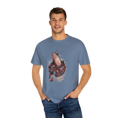 Pray Hard Hands With Ribbon Graphic Religious Art T-Shirt - Sinful Threads