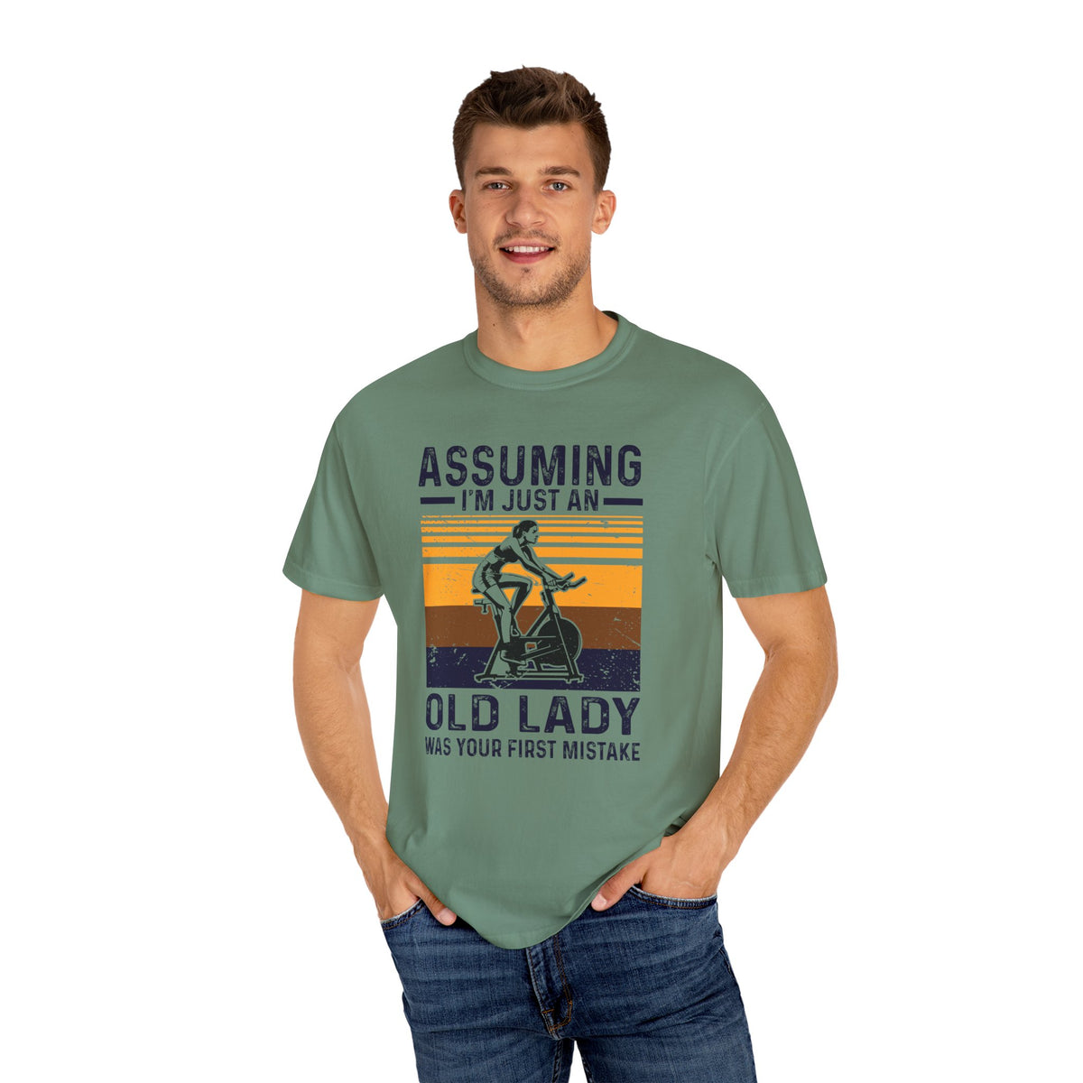 Assuming Im Just An Old Lady First Mistake Fitness T-Shirt