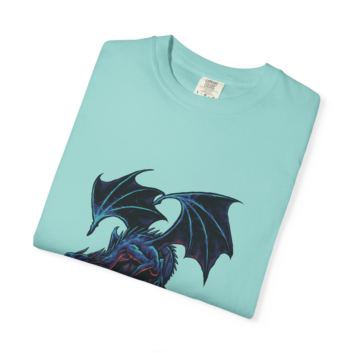 Fierce Dragon Roaring Illustration Graphic Design T-Shirt