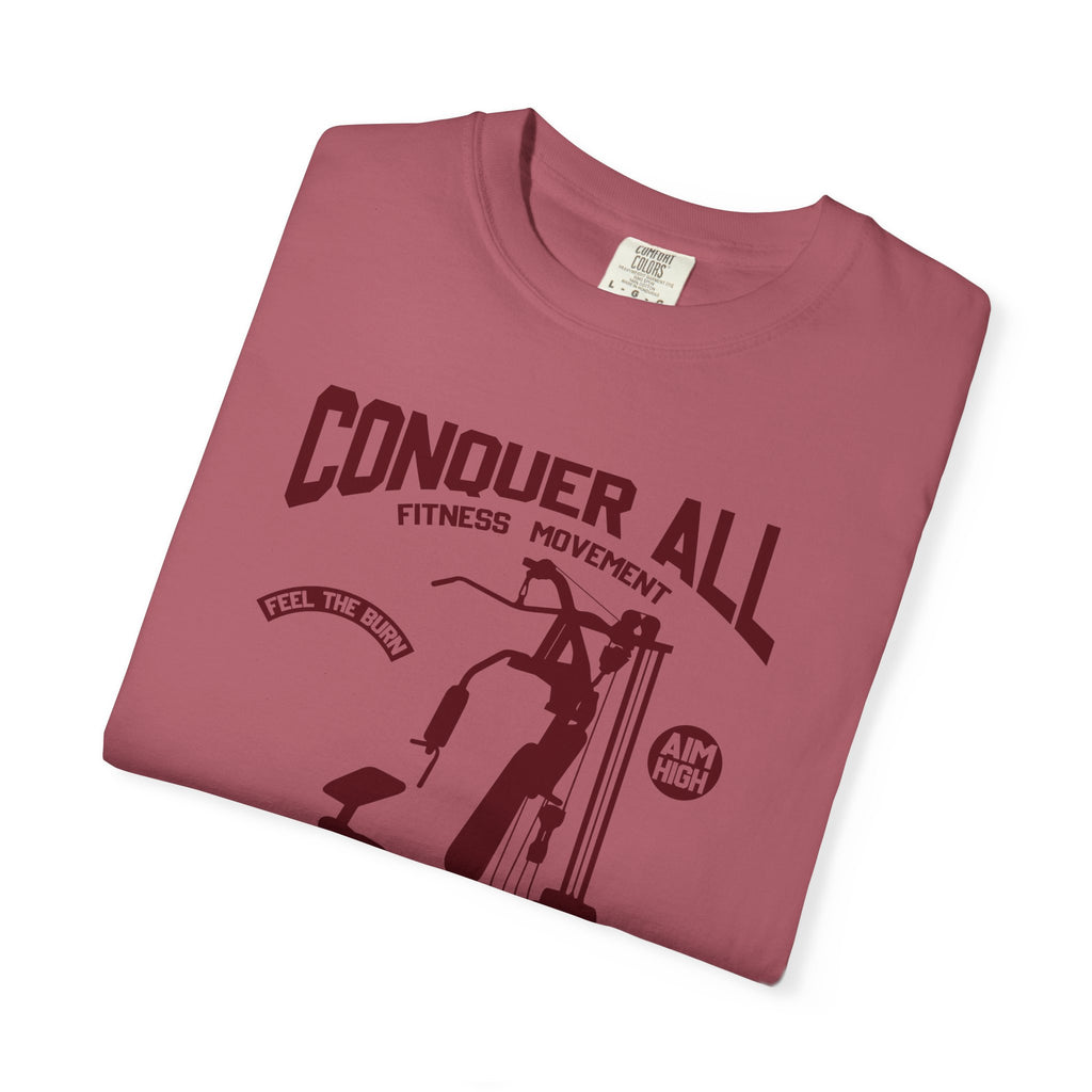Conquer All Fitness T-Shirt - Gym Motivation Tee - Sinful Threads