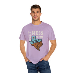 Dont Mess With Texas Map Novelty Design Humor T-Shirt