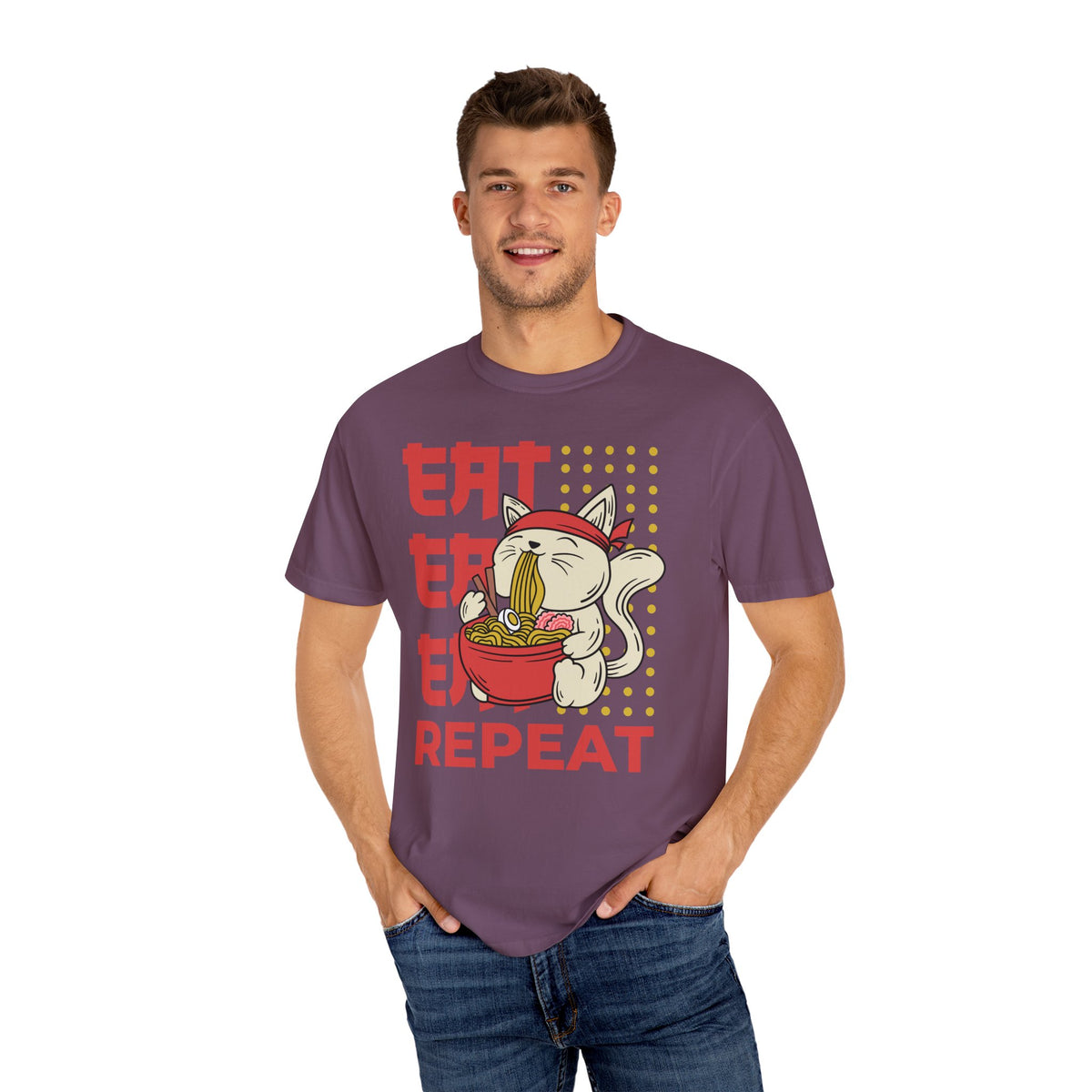 Cat Ramen Shirt - Funny Anime Tee - Japanese Foodie Gift