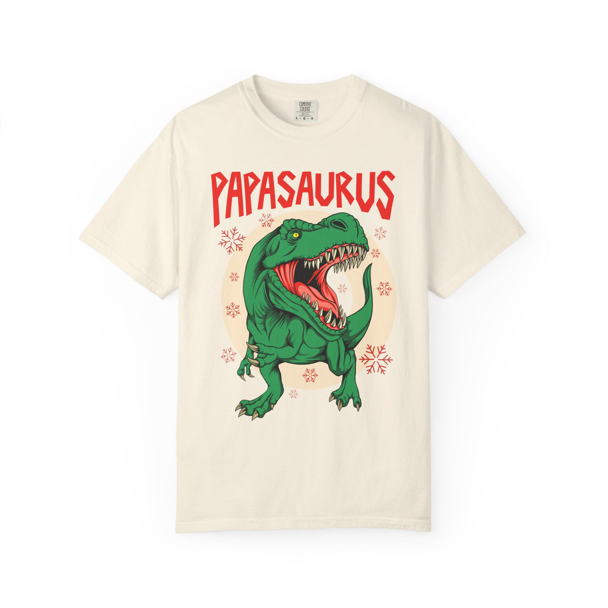 Christmas Papasaurus Shirt - Festive T-Rex Tee Holiday Gift