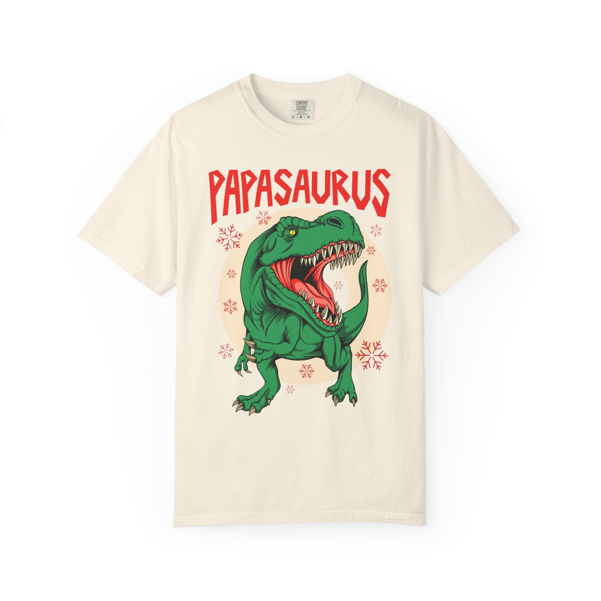 Christmas Papasaurus Shirt - Festive T-Rex Tee Holiday Gift - Sinful Threads