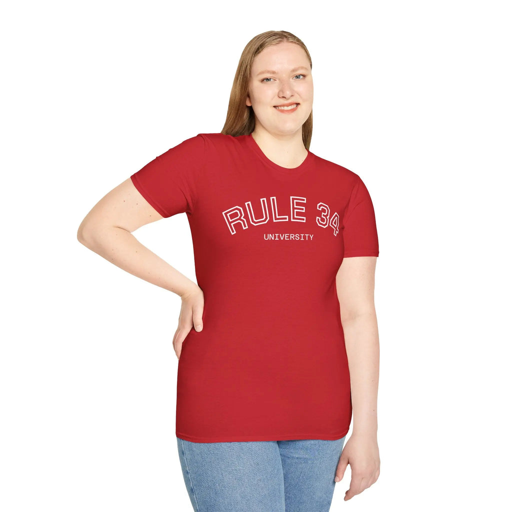 Rule 34 University Shirt - Funny Meme & Internet Culture Tee Printify