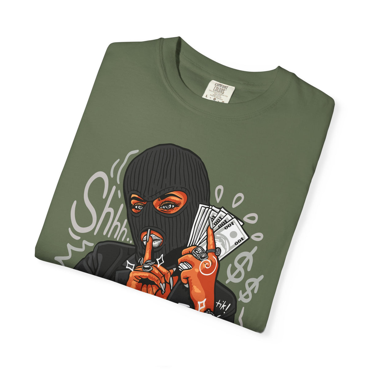 Money Heist Shhh Graphic Tee – Gangster Streetwear