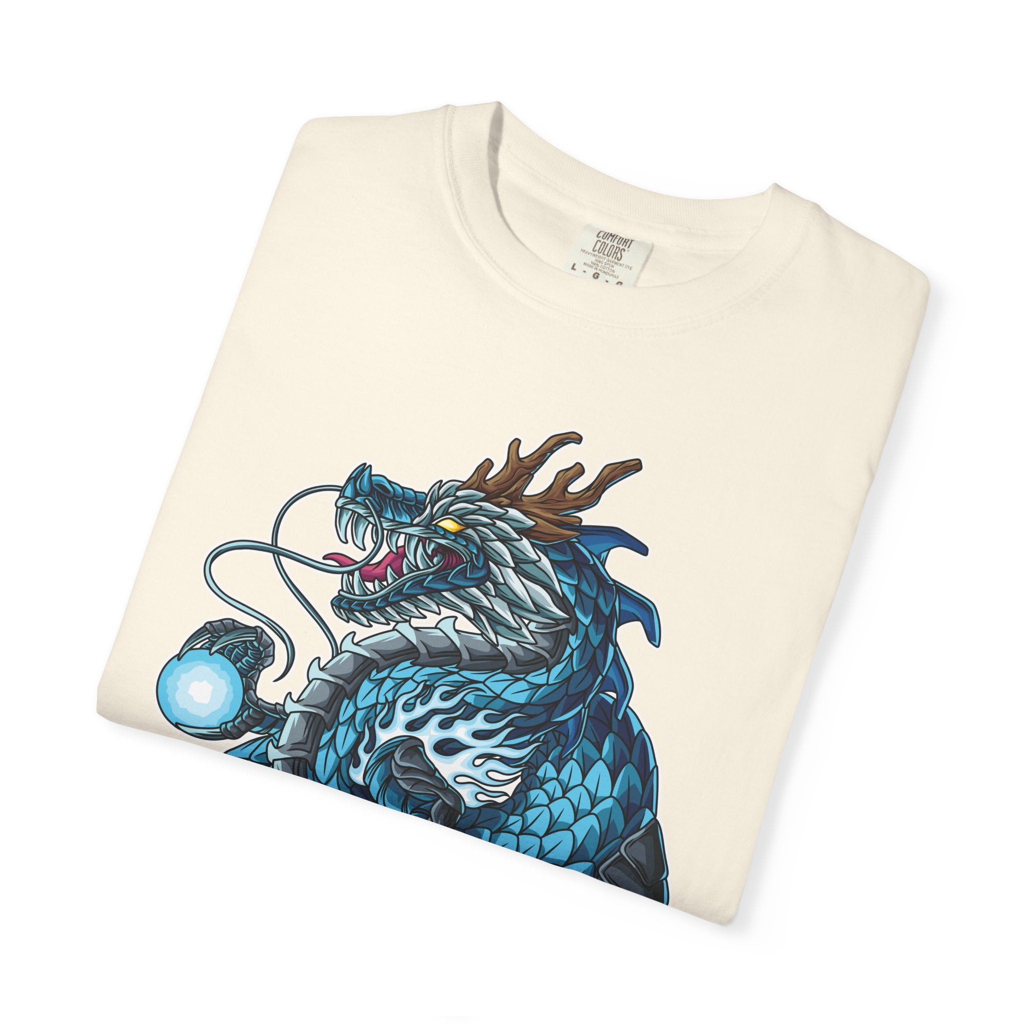 Eastern Dragon Tee - Blue Fantasy Mythical Creature Gift - Sinful Threads