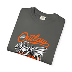 Outlaw Skull with Bat Rider Life To Ride Graphic T-Shirt
