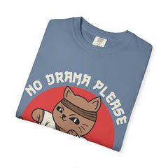 Karate cat shirt - no drama please tee - funny gift