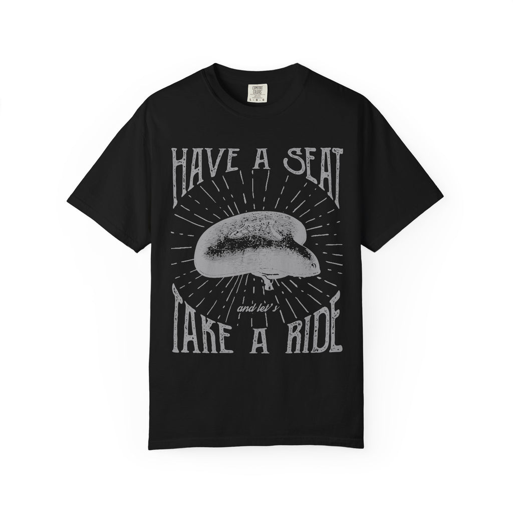Have a Seat and Let's Take A Ride Design Vintage T-Shirt - Sinful Threads