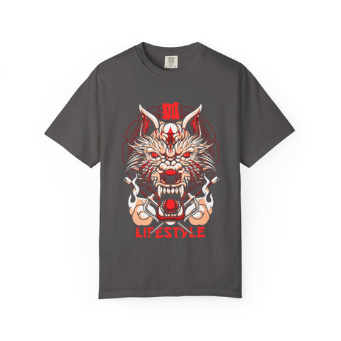 Samurai Warrior Tee - Japanese Wolf Art Shirt - Streetwear