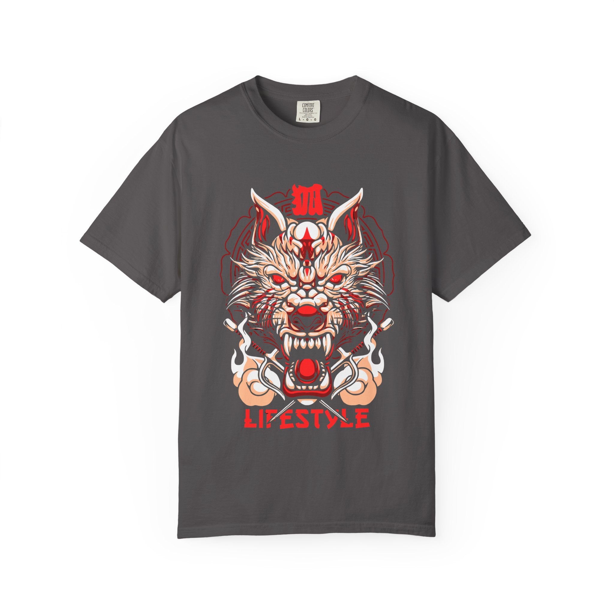 Samurai Warrior Tee - Japanese Wolf Art Shirt - Streetwear - Sinful Threads