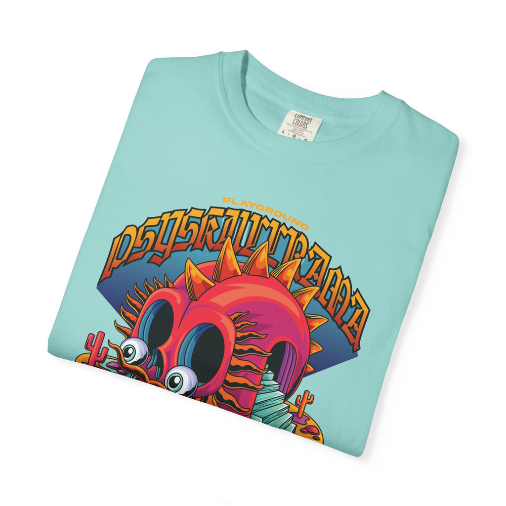 Surreal Skull Playground Tee – Weirdcore Skull Shirt – Colorful Art - Sinful Threads