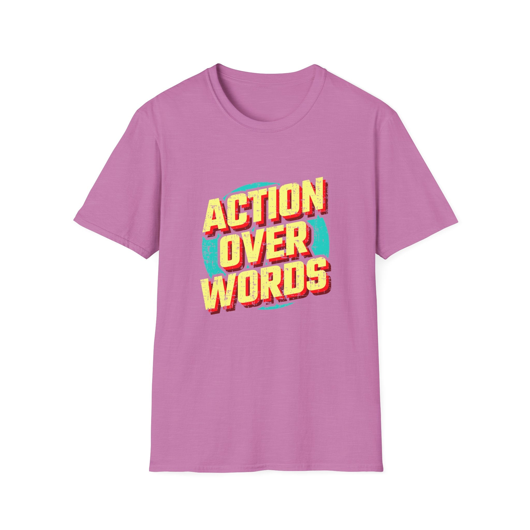 Action Over Words Tee - Bold Motivational Graphic Shirt - Sinful Threads