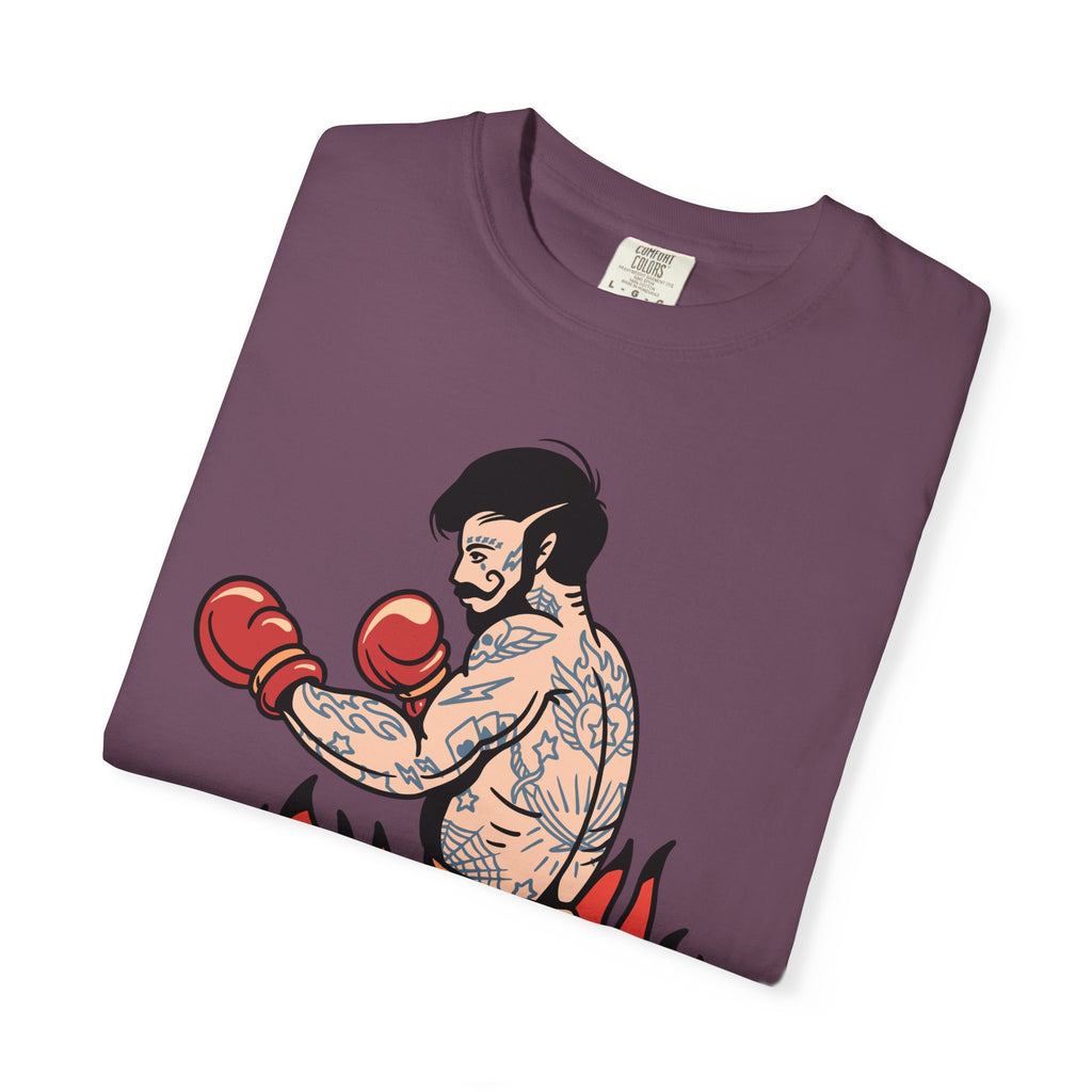 Tattooed Boxer Shirt - Boxing Illustration Tee, Tattoo Gift - Sinful Threads